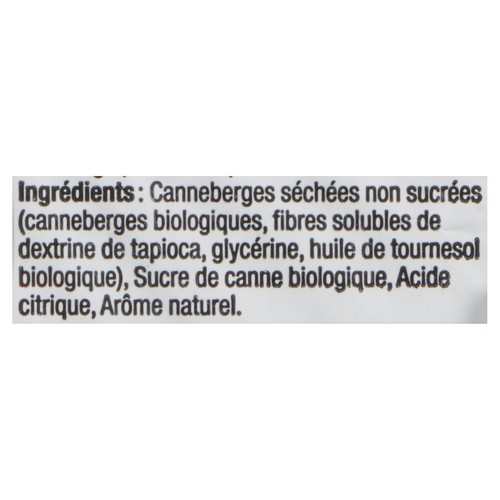 Patience Fruit & Co. 70% Organic Ingredients Candy Sour Cranberry Cherry 60 g