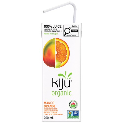 Kiju Organic Fruit Juice Mango Orange 4 x 200 ml