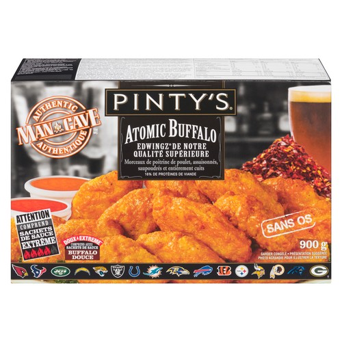 Pinty's Man Cave Atomic Frozen Buffalo Chicken 900 g