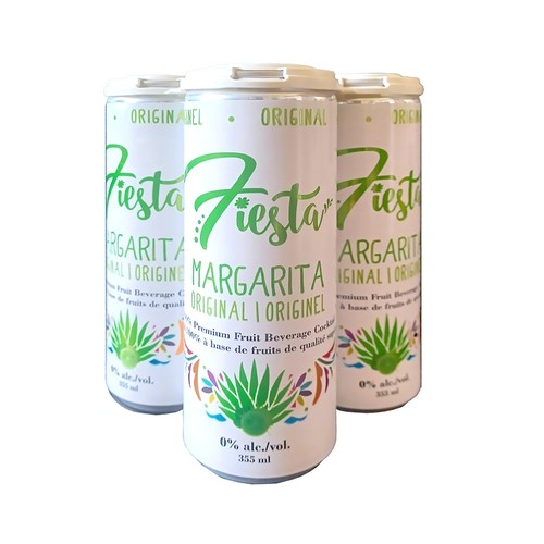 Fiesta Non-Alcohol Margarita Fruit Beverage Original 4 x 355 ml (cans)