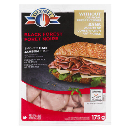 Olymel Black Forest Shaved Smoked Ham 175 g