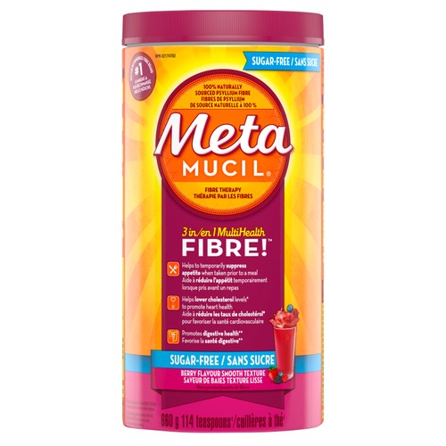 Metamucil Sugar-Free Fibre Supplement Berry 660 g