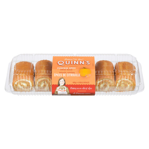 Quinn's Bakery Swiss Rolls Pumpkin Spice 402 g (frozen)