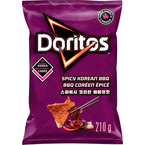 Doritos Tortilla Chips Spicy Korean BBQ Flavoured 210 g