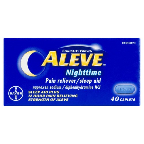Aleve Nighttime Pain Reliever Caplets 40 EA