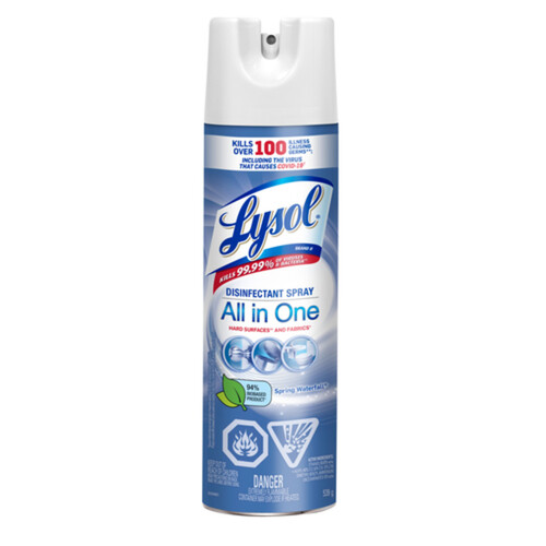 Lysol Disinfectant Spray All In One Spring Waterfall 539 g