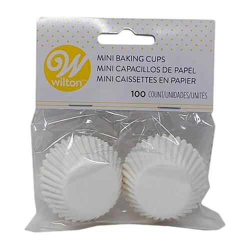 Wilton Mini Baking Cups White 3.2 cm 100 Count