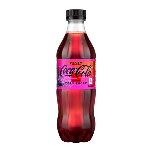 Coca-Cola Zero Sugar Soft Drink Starlight 500 ml (bottle)