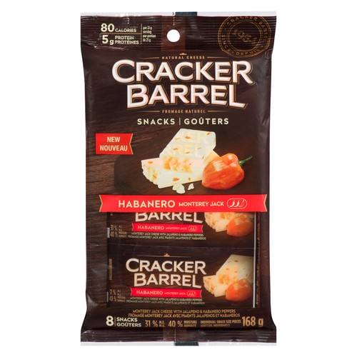 Cracker Barrel Cheese Snacks Monterey Jack Habanero 8 units 168 g
