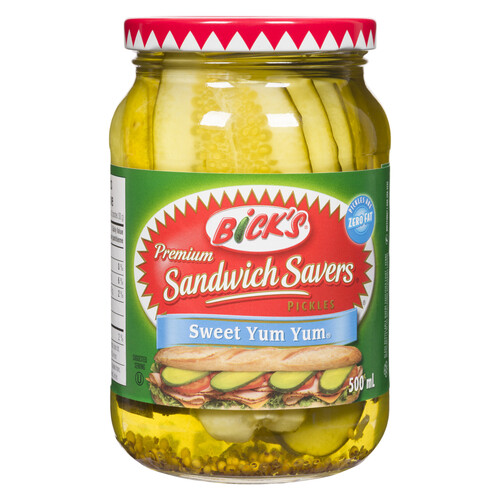 Bick's Sandwich Savers Pickles Sweet Yum Yum 500 ml