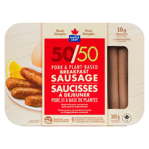 Maple Leaf 50/50 Beef Burger 228 g  (Frozen)