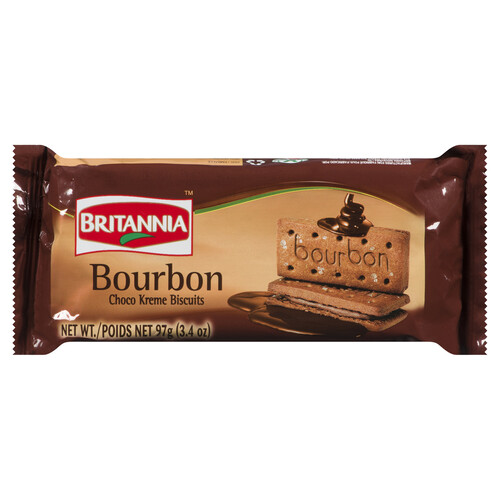 Britannia Bourbon Biscuits Choco Kreme 97 g