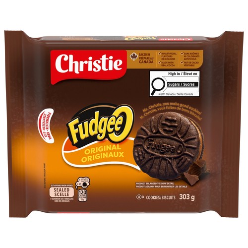 Fudgee-O Sandwich Cookies Chocolatey Creme Filled 303 g