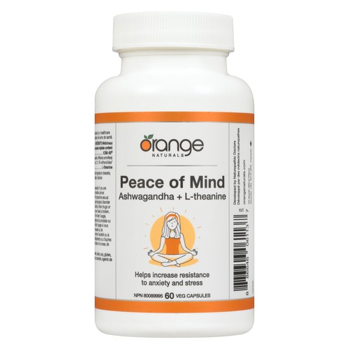 Orange Naturals Supplement Peace Of Mind Veg Capsules 60 Count