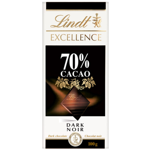 Lindt Excellence Dark Chocolate Bar 70% Cacao 100 g