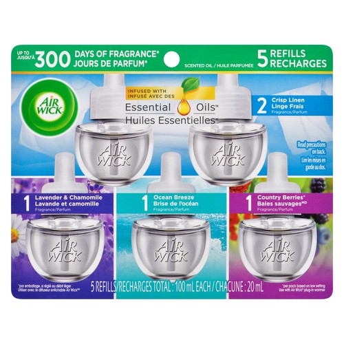 Air Wick Scented Oil 5 Refills x 20 ml (100 ml)
