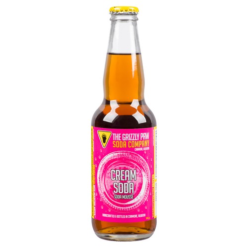 The Grizzly Paw Soda Company  Cream Soda 341 ml (bottle)