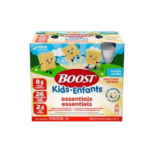 Boost Kids Nutritional Supplement Essentials Vanilla 6 x 237 ml