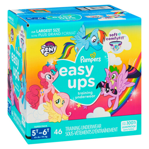 Pampers Easy Ups Training Pants 5T-6T Super Pack 46 Count