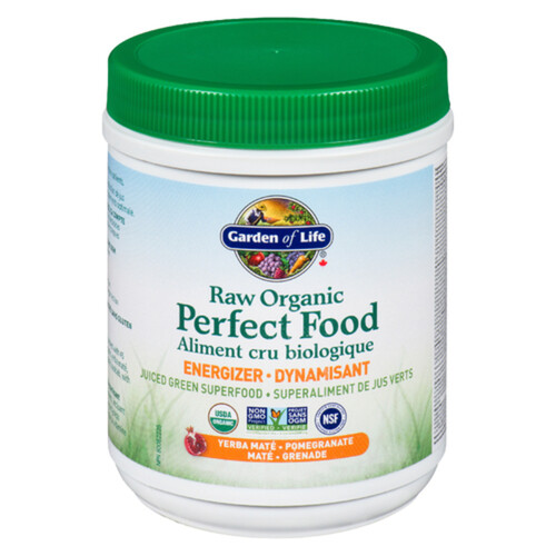 Garden Of Life Organic Raw Perfect Food Energizer Yerba Maté Pomegranate 276 g