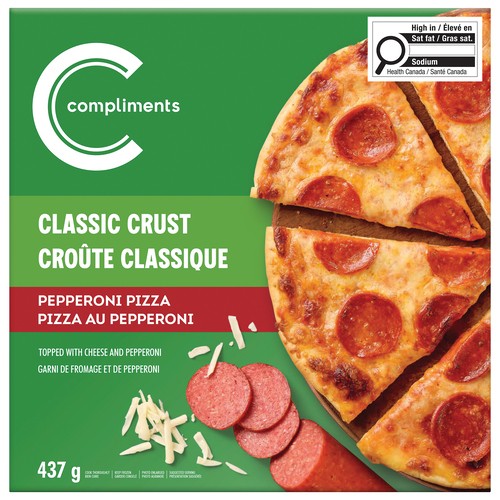Compliments Frozen Pizza Classic Pepperoni 437 g