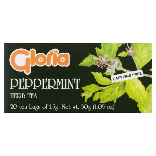 Gloria Caffeine-Free Herb Tea Peppermint 20 Tea Bags