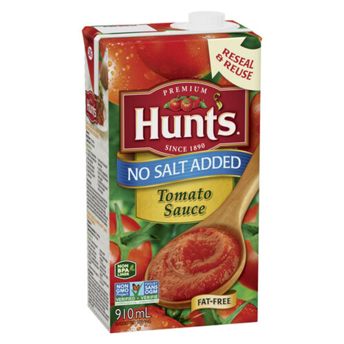 Hunt's Tomato Sauce No Salt Added 910 ml