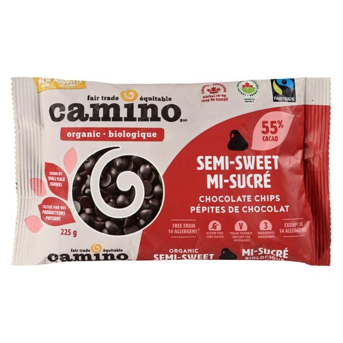 Cuisine Camino Organic Gluten-Free Chocolate Chips 55% Cocoa 225 g