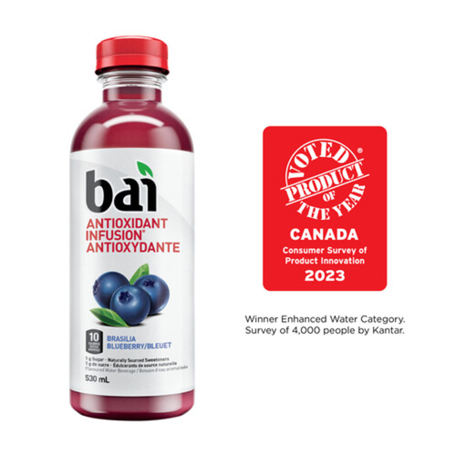 Bai Antioxidant Infusion Beverage Brasilia Blueberry 530 ml (bottle)