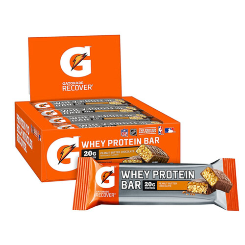 Gatorade Whey Protein Bar Peanut Butter Chocolate 12 x 80 g - Voilà Online  Groceries & Offers