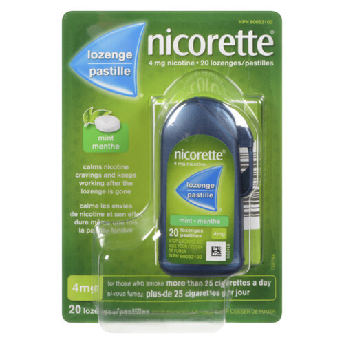 Nicorette Lozenge Mint 4 mg Anti-smoking Aids 20 EA