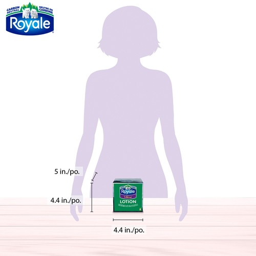 Royale Velour Lotion Facial Tissue 1 Cube Box x 54 Sheets
