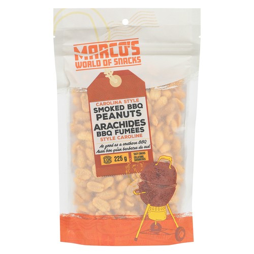 Marco's World Of Snacks Peanuts Carolina Style Smoked BBQ 225 g