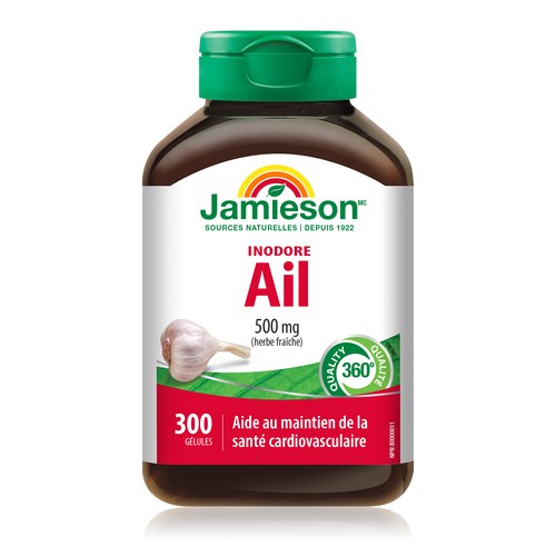 Jamieson Ail inodore en capsules de 500 mg 300 un