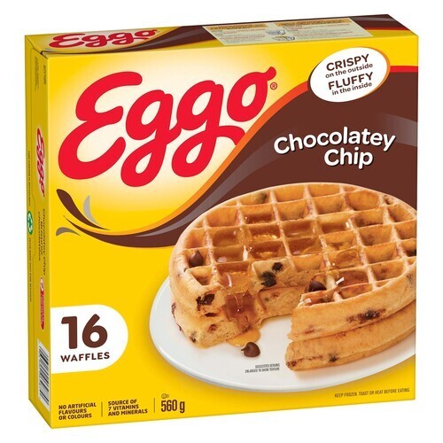 Kellogg's Eggo Frozen Waffles Chocolate Chip 560 g