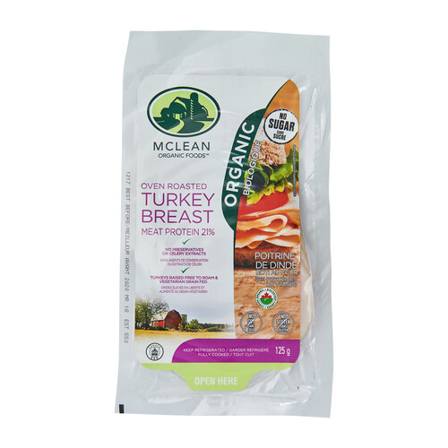 McLean Organic Oven Roasted Turkey Breast 125 g