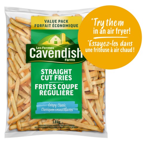 Cavendish Farms Crispy Classic Straight Cut Fries Value Pack 1.8 kg