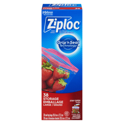 Ziploc Storage Bags Large 38 Count