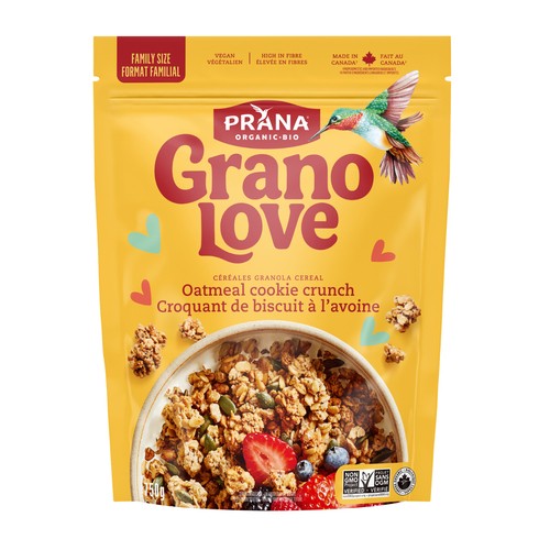 Prana Organic Granola Cereal Oatmeal Cookie Crunch Value Size 750 g