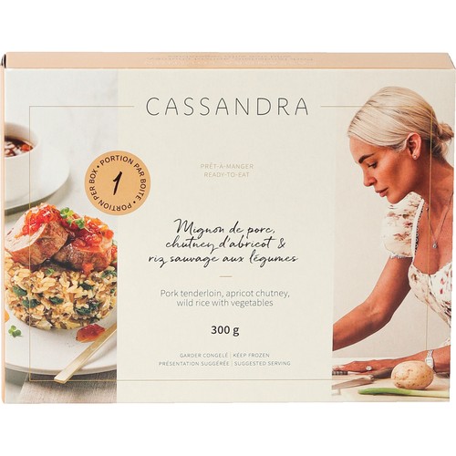 Cassandra Loignon Frozen Pork Tenderloin Apricot Chutney & Wild Rice 300 g