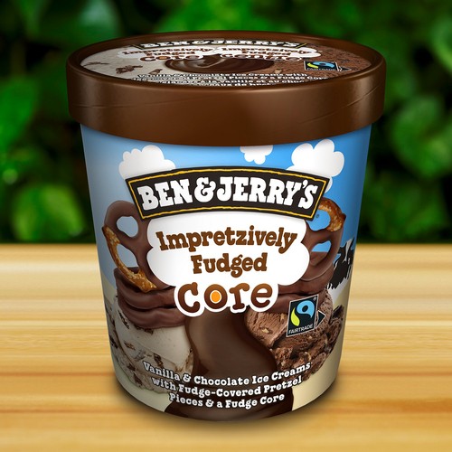 Ben & Jerry's Ice Cream Impretzively Fudged Core 473 ml