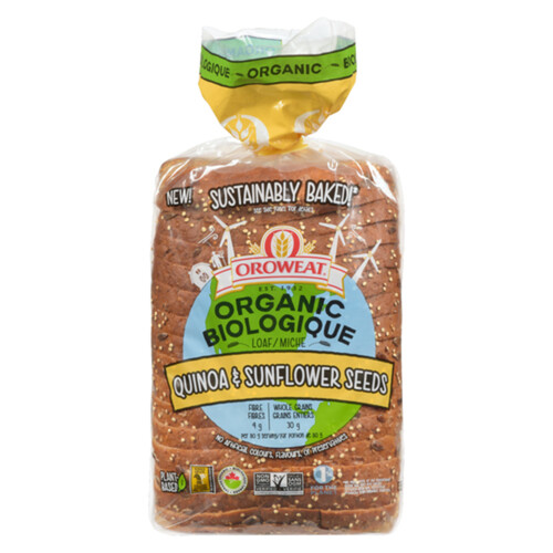 Oroweat Organic Bread Quinoa And Sunflower Seeds 680 g