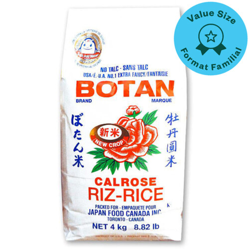 Botan Calrose Rice Value Size 4 kg