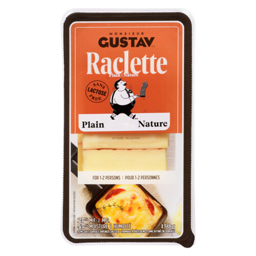 Monsieur Gustav Raclette Cheese Plain 150 g