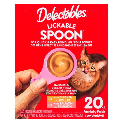 Delectables Lickable Spoon Handheld Creamy Treat Variety Pack 20 x 10 g (200 g)