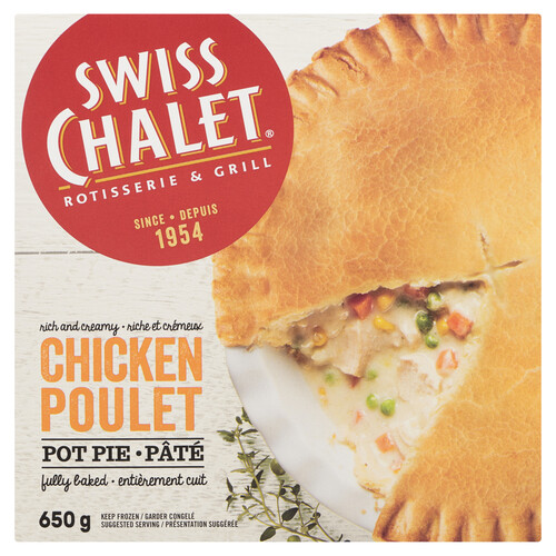 Swiss Chalet Frozen Chicken Pot Pie 650 g