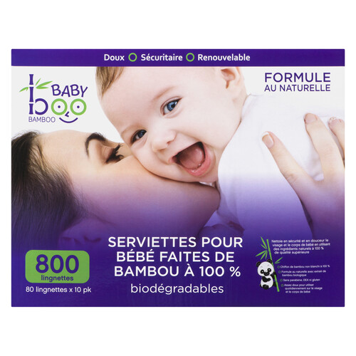 Bamboo Baby Wipes Value Box 800 Count