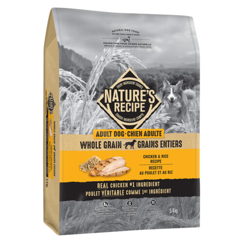 Nature's Recipe Adult Dry Dog Food Chicken & Rice 5.4 kg