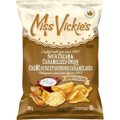 Miss Vickie's Potato Chips Sour Cream & Caramelized Onion 200 g