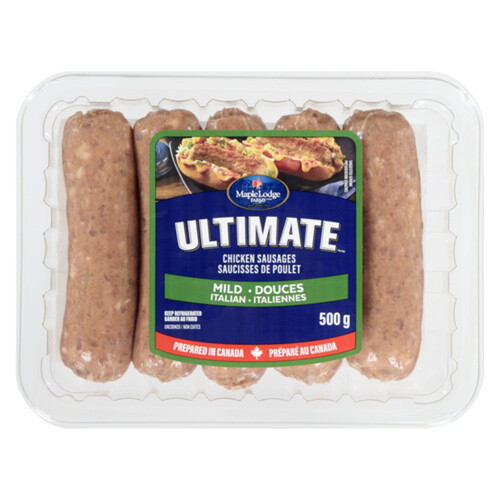 Maple Lodge Farms  Frozen Dinner Sausage Chicken Ultimate Mild Italian 500 g